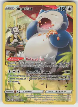 Snorlax Ultra Rare SWSH11: Lost Origin Trainer Gallery TG10/TG30 Pokemon - Image 1
