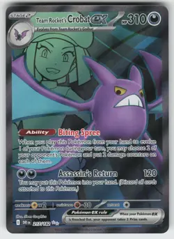 Team Rocket's Crobat ex Ultra Rare SV10: Destined Rivals 217/182 Pokemon - Image 1