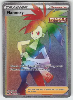 Flannery (Secret) Secret Rare SWSH06: Chilling Reign 215/198 Pokemon - Image 1