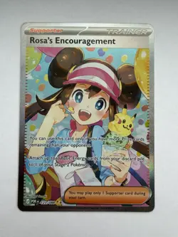 Rosa’s Encouragement 123/088 Special Illustration Rare Pokemon TCG Perfect Order - Image 1