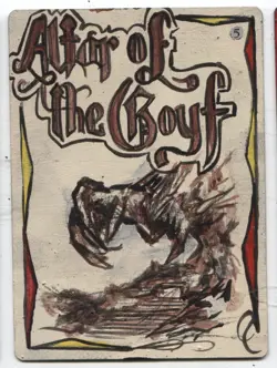 Altar of the Goyf MTG Altered art MAGIC Hand Painted Card Commander - Image 1