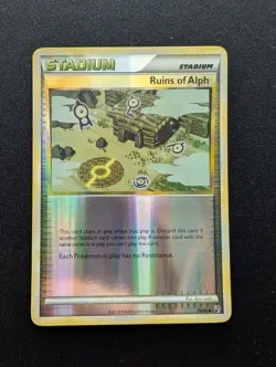 NM Pokemon Ruins of Alph Reverse Holo Card 76/90 Undaunted - Image 1