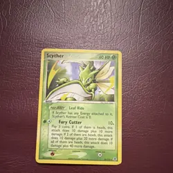 Pokemon Scyther Rare 60 HP FireRed & LeafGreen 29/112 Fury Cutter English - Image 1