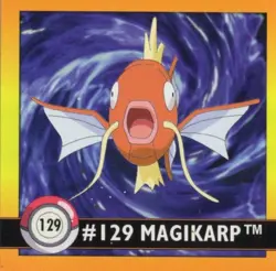 1999 Pokemon ArtBox Sticker - LP Pokemon #129 Magikarp - Image 1