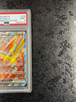2025 POKEMON DRI ROCKET'S MOLTRES EX ULTRA-PREMIUM COLLECTION #208 STAMPED PSA 9 - Image 2