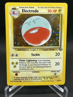 Pokemon TCG Electrode Jungle 2/64 Holo Unlimited Holo Rare-LP - Image 1