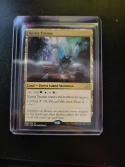 MTG Ketria Triome Card Ikoria Lair of Behemoths Magic the Gathering NM Condition - Image 1