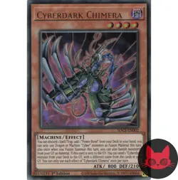 Yugioh Cyberdark Chimera SDCS-EN002 Ultra Rare 1st Edition NM - Image 1