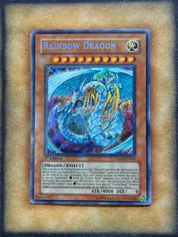 Yugioh Rainbow Dragon TAEV-EN006 Secret Rare 1st Ed VLP - Image 1