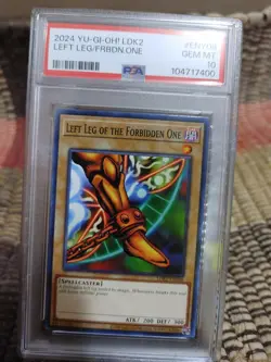 2024 Yu-gi-oh! Ldk2 Left Leg/forbidden One Eny08 Psa 10 - Image 1