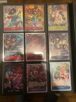 One Piece TCG Foil Lot of 9 including SR, Alternate, Parallel and Promos - Image 3