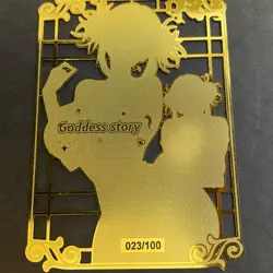 Goddess Story Gold METAL Card Maiden Party Serial Number #023/100! Toga Anime - Image 5