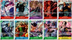One Piece Card Game Karten Lot 10 Englisch Hancock Shanks Law Bonney Beckman - Image 1