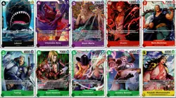 One Piece Card Game Lot Englisch 10 Karten Shanks Bonney Reiju Cavendish - Image 1