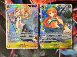 One Piece NAMI Alt Art EB03-053 + SR SET English NM Heroines NEW - Image 1