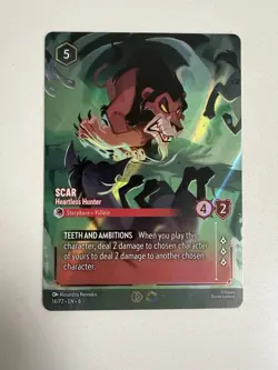 Disney Lorcana Scar Heartless Hunter (Store Championship) Holofoil 14/P2 EN 6 - Image 1