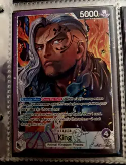 King OP08-057 Parallel Leader One Piece Card Alt art English Alternate - Image 1