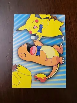NM! - Topps Pokemon Series 3 - Pikachu & Charmander Sing P06 of 6 Puzzle Card - Image 1