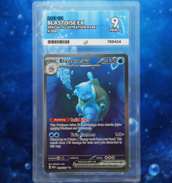 ACE 9 Blastoise ex 200/165 Special Illustration Rare Pokemon 151 Card - Image 1
