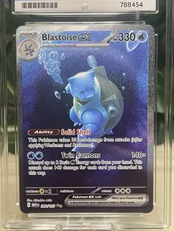 ACE 9 Blastoise ex 200/165 Special Illustration Rare Pokemon 151 Card - Image 5