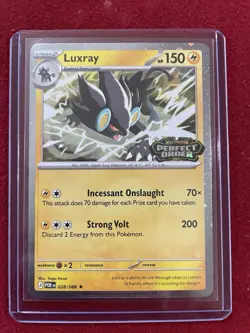 Pokemon TCG: Perfect Order Promo Card Set - Luxray, Gengar, & Aurorus GameStop. - Image 2