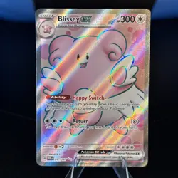 Pokemon TCG Blissey EX Twilight Masquerade Holo Super Rare Card 201/167 - Image 1
