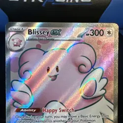 Pokemon TCG Blissey EX Twilight Masquerade Holo Super Rare Card 201/167 - Image 3