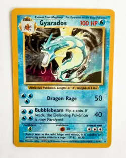 Gyarados Pokemon Card 1995 Holographic Ungraded 6/102 - Image 1