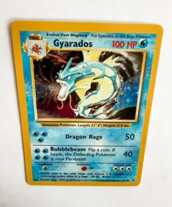 Gyarados Pokemon Card 1995 Holographic Ungraded 6/102 - Image 2