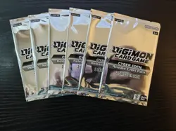 6x Digimon Card Game Cyber Eden Release Event Pack (Pre Release) - Image 1