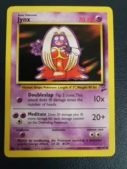 Pokemon Card Jynx 45/130 Base Set 2 Uncommon WOTC - Image 1