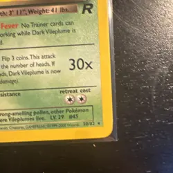 Pokemon Dark Vileplume TCG Team Rocket Card 30/82 Regular - Image 4