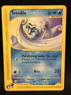 Pokemon Totodile 135/165 Expedition Base Set Regular Card 2002 - Image 1