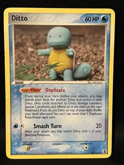 Pokemon Ditto Squirtle Regular Card 40/113 Delta Species 2006 Yuka Morii Art - Image 1