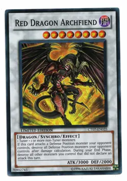 Yu-Gi-Oh Card: Red Dragon Archfiend CT07-EN025 Super Rare Limited Edition! NM - Image 1