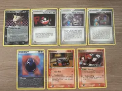 Pokemon EX Team Rocket Returns Lot – Meowth+ Rocket Trainers Vintage 2004 Cards - Image 1