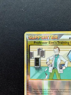 NM Pokemon Professor Elm's Training Method Reverse Holo Card 100/123 HG/SS - Image 2
