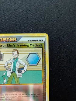 NM Pokemon Professor Elm's Training Method Reverse Holo Card 100/123 HG/SS - Image 3