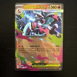 Mega Charizard X ex (MEP 29) black star rare promo Pokemon TCG card - Image 1