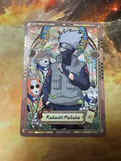 Kakashi Matake Naruto Kayou Card - Rare Stained Glass NRSA01-SP-004L5 NM / MINT - Image 1