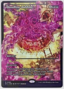 Bloodline Bidding (Showcase Foil) 0385 (M) MTG Lorwyn Eclipsed - Image 1