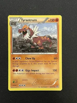 Tyrantrum 62/111 Rare XY Furious Fists Pokemon TCG LP - Image 1