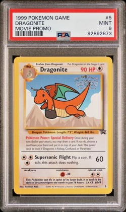 Pokemon PSA 9 Dragonite #5 Movie Promo Game 1999 English - Image 2