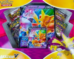Pokemon TCG - Alakazam V Box - Evolving Skies Booster - Factory Sealed 820650807480 - Image 1
