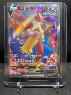 Blaziken V 161/198 Ultra Rare Holo Pokemon 2021 Chilling Reign NM - Image 1