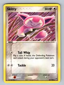 Skitty 62/108 Common Power Keepers NM Pokemon TCG - Image 1