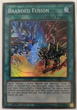 YuGiOh Branded Fusion Super Rare 1st Edition SDAZ-EN021 NM - Image 1