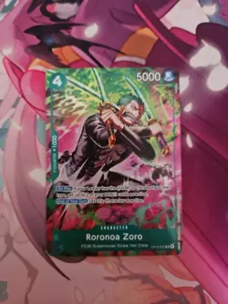 One Piece TCG OP-15/EB04 Roronoa Zoro OP13–037 Treasure Rare - Image 1