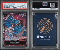 2024 ONE PIECE OFFLINE REGIONALS PACK VOL.3 091 MONKEY D. LUFFY FINALIST PSA 10 - Image 3