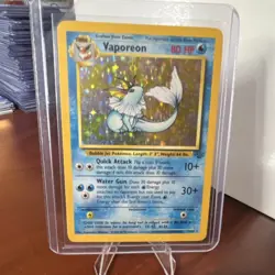 Pokemon Vaporeon Jungle 12/64 Holo Rare Card 1999 English Unlimited - Image 1